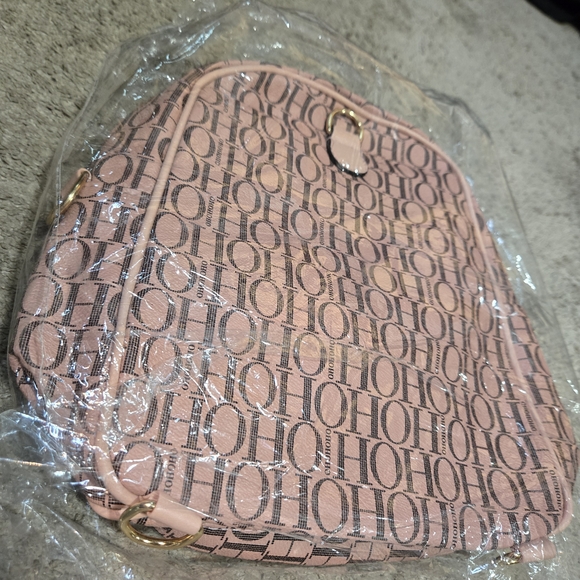 Pink Monogram Women's Backpack - Picture 3 of 5